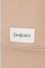 Saint Laurent Oversized Hoodie in Nude Rose, view 3, click to view large image.