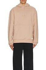 Saint Laurent Oversized Hoodie in Nude Rose, view 4, click to view large image.