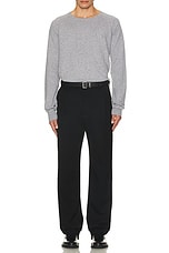 Saint Laurent Crewneck Sweater in Gris Chine, view 5, click to view large image.