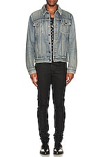 Saint Laurent Classic Denim Jacket in Melrose Blue, view 4, click to view large image.