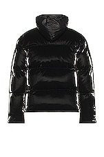 Saint Laurent Doudoune Oversize Jacket in Noir, view 3, click to view large image.