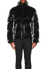 Saint Laurent Doudoune Oversize Jacket in Noir, view 4, click to view large image.