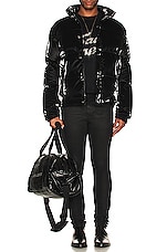 Saint Laurent Doudoune Oversize Jacket in Noir, view 5, click to view large image.