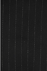 Saint Laurent Manteau Crante Coat in Noir, view 3, click to view large image.