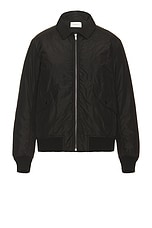 Saint Laurent Bomber in Noir, view 1, click to view large image.