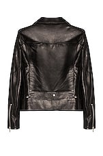 Saint Laurent Classic Motorcycle Jacket in Black, view 2, click to view large image.