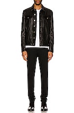 Saint Laurent Classic Jacket in Black, view 4, click to view large image.