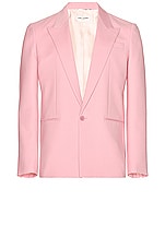 Saint Laurent Blazer in Rose Petale, view 1, click to view large image.