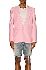 Saint Laurent Blazer in Rose Petale, view 3, click to view large image.