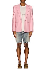 Saint Laurent Blazer in Rose Petale, view 4, click to view large image.