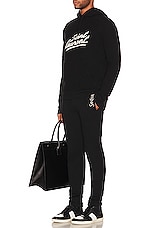 Saint Laurent Old School Sweatpants in Black, view 5, click to view large image.