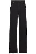 Saint Laurent Extreme Baggy Pant in Neo Carbon Black 3d, view 1, click to view large image.