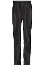 Saint Laurent Pantalons Taille Hau in Anthracite Craie, view 1, click to view large image.