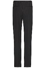 Saint Laurent Pantalons Taille Hau in Anthracite Craie, view 2, click to view large image.