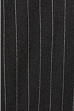 Saint Laurent Pantalons Taille Hau in Anthracite Craie, view 3, click to view large image.