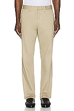 Saint Laurent Straight Chino in Sand Beige, view 3, click to view large image.