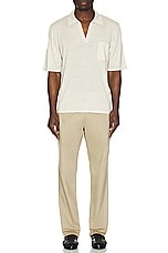Saint Laurent Straight Chino in Sand Beige, view 5, click to view large image.