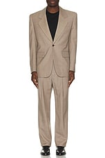 Saint Laurent Pantalon in Taupe Beige, view 6, click to view large image.