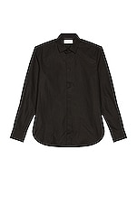 Saint Laurent Classic Yves Shirt in Black, view 1, click to view large image.