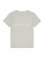 Saint Laurent Reverse T-Shirt in Gris, view 2, click to view large image.