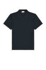 Saint Laurent Sport Polo in Marine, view 1, click to view large image.