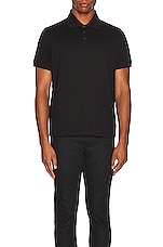 Saint Laurent Sport Polo in Noir, view 3, click to view large image.