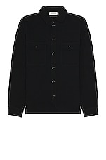 Saint Laurent Oversize Chemise in Noir, view 1, click to view large image.