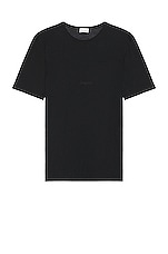Saint Laurent T-shirt in Noir, view 1, click to view large image.