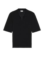 Saint Laurent Polo in Noir, view 1, click to view large image.