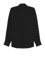 Saint Laurent Chemise Col Yves in Noir, view 2, click to view large image.