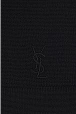 Saint Laurent Polo Manches Courtes in Noir, view 3, click to view large image.