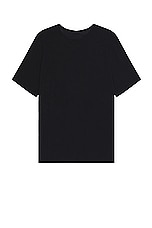 Saint Laurent Tee Col Rond in Noir, view 2, click to view large image.