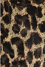 Saint Laurent Top Marcel Cravate in Leopard, view 3, click to view large image.