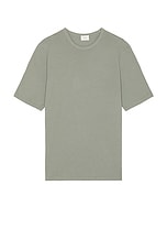 Saint Laurent Short Sleeve Tee in Gris Vert Blanchi | FWRD