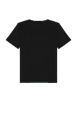 Saint Laurent Logo Tee in Black, view 2, click to view large image.