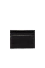 Saint Laurent YSL Credit Card Holder in Black, view 2, click to view large image.