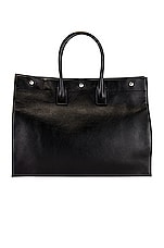 Saint Laurent YSL Tote Bag in Black, view 2, click to view large image.