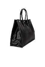 Saint Laurent YSL Tote Bag in Black, view 3, click to view large image.