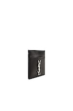 Saint Laurent Cardholder in Black, view 3, click to view large image.