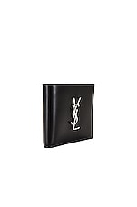 Saint Laurent Wallet in Black, view 3, click to view large image.