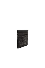 Saint Laurent All Over Monogramme Cardholder in Black, view 3, click to view large image.