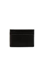Saint Laurent Credit Card Holder in Black, view 2, click to view large image.