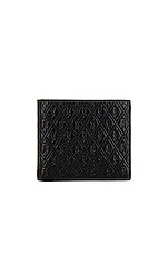 Saint Laurent All Over Monogramme Bifold Wallet in Black, view 1, click to view large image.