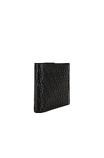 Saint Laurent All Over Monogramme Bifold Wallet in Black, view 3, click to view large image.