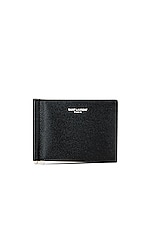 Saint Laurent YSL Wallet in Nero, view 1, click to view large image.