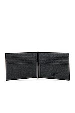 Saint Laurent YSL Wallet in Nero, view 4, click to view large image.
