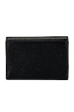 Saint Laurent Card Holder in Nero, view 2, click to view large image.