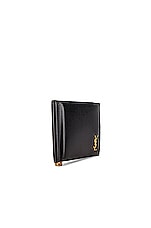 Saint Laurent YSL Wallet in Nero, view 3, click to view large image.