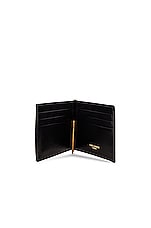 Saint Laurent YSL Wallet in Nero, view 4, click to view large image.