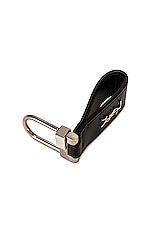 Saint Laurent YSL Tiny Key Chain in Nero, view 4, click to view large image.